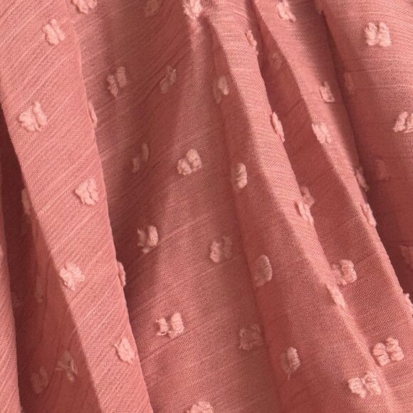 Joyfolie Oliviah Ashe Rose Dress W/ Lace & Polka Dots Handkerchief Hem Sz 7 - Picture 11 of 16